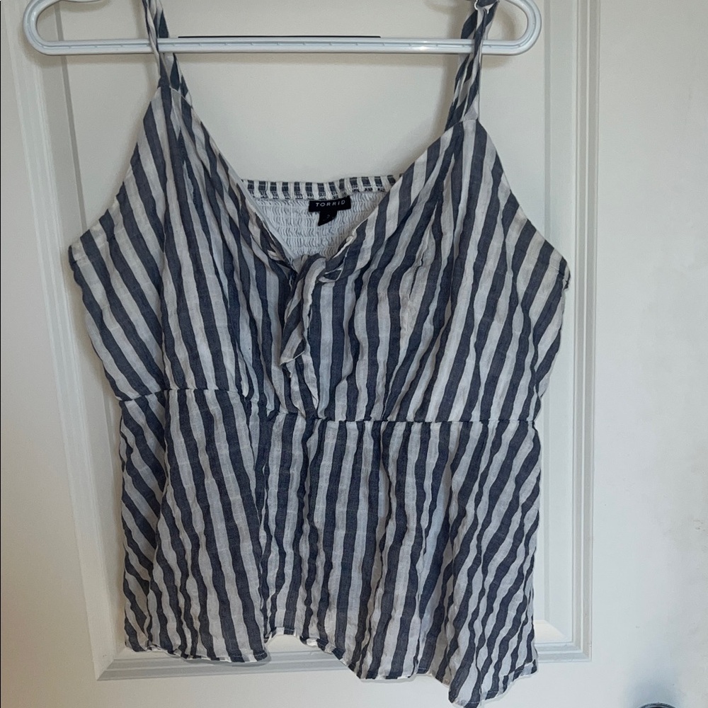 Torrid size 2 peplum tank.